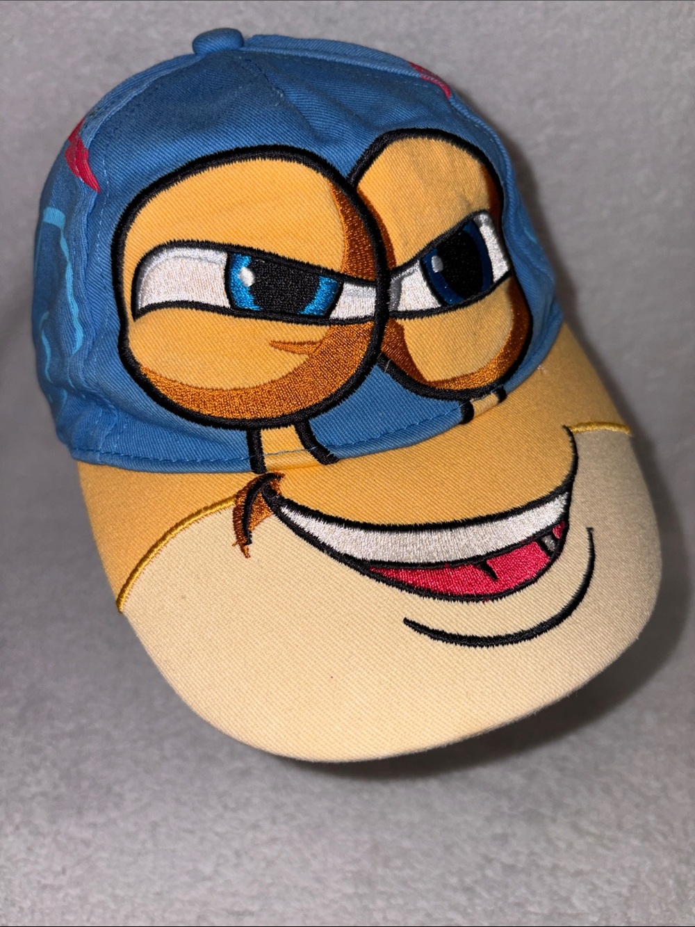 Disney turbo snail racing Kids Blue Yellow Character Baseball Cap o/s